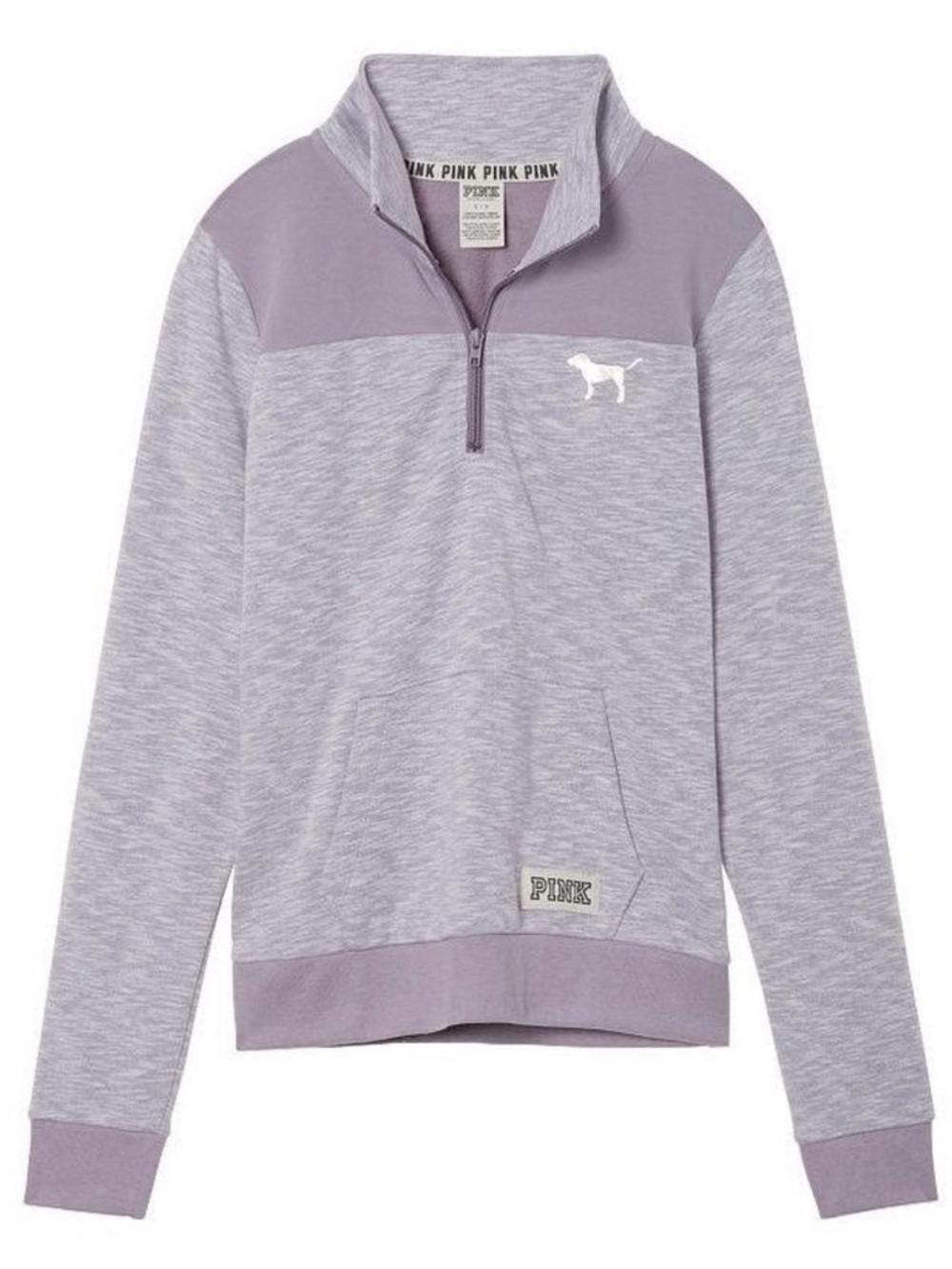 PINK Victoria's Secret Lavender Half-Zip Pullover